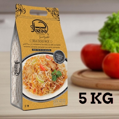 Picture of June Aid Basmati Rice Sela Gold (5kg)-Gold