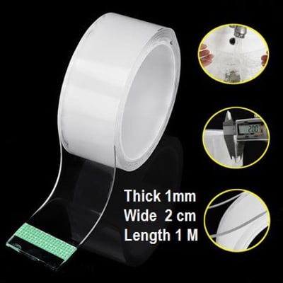 Picture of Magic tape (1Mx2cm wide Double sided Adhesive Nano tech) - Double Side Tape