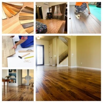 Picture of Wood Flooring (Laminated MDF Flooring)-Multicolor