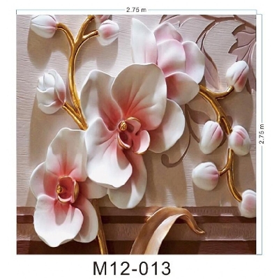 Picture of Luxury 9D mural wallpaper for home decoration.-Multicolor