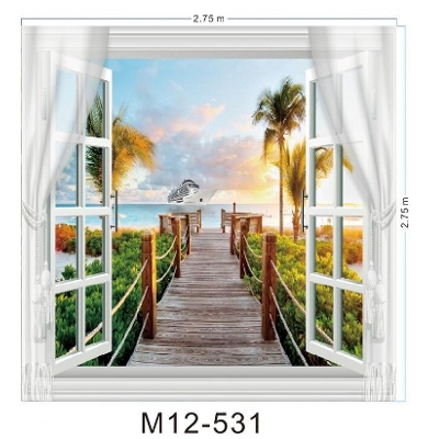 Picture of 4D Wallmural Wallpaper-Multicolor
