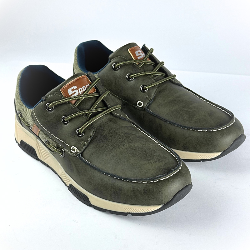 Picture of Casual Denim Boat Shoe (Green)