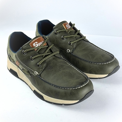 Picture of Casual Denim Boat Shoe (Green)