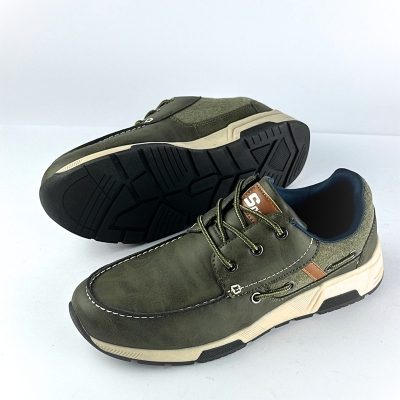 Picture of Casual Denim Boat Shoe (Green)
