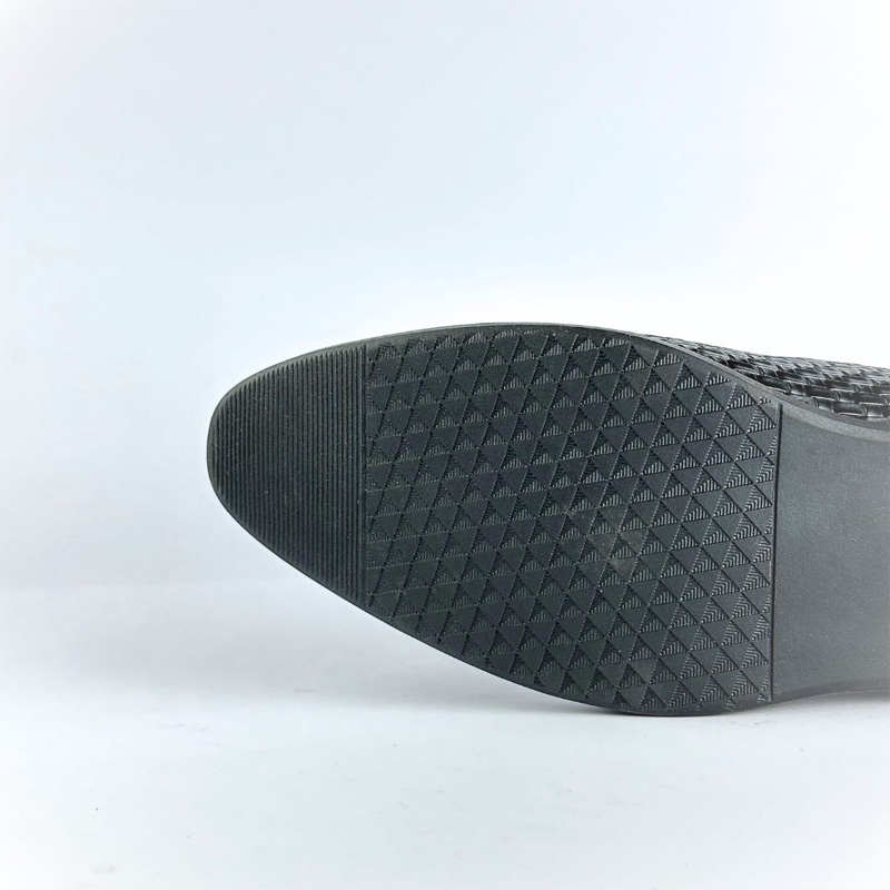 Picture of Handcrafted Weaved Leather Dress Loafer (Black)