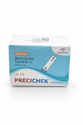 Picture of PRECICHEK Germany AutoCode AC 302 Blood Glucose Test Strips (ACH) 50 High-Precision Diabetes Test Strips for Fast & Accurate Blood Sugar Monitoring