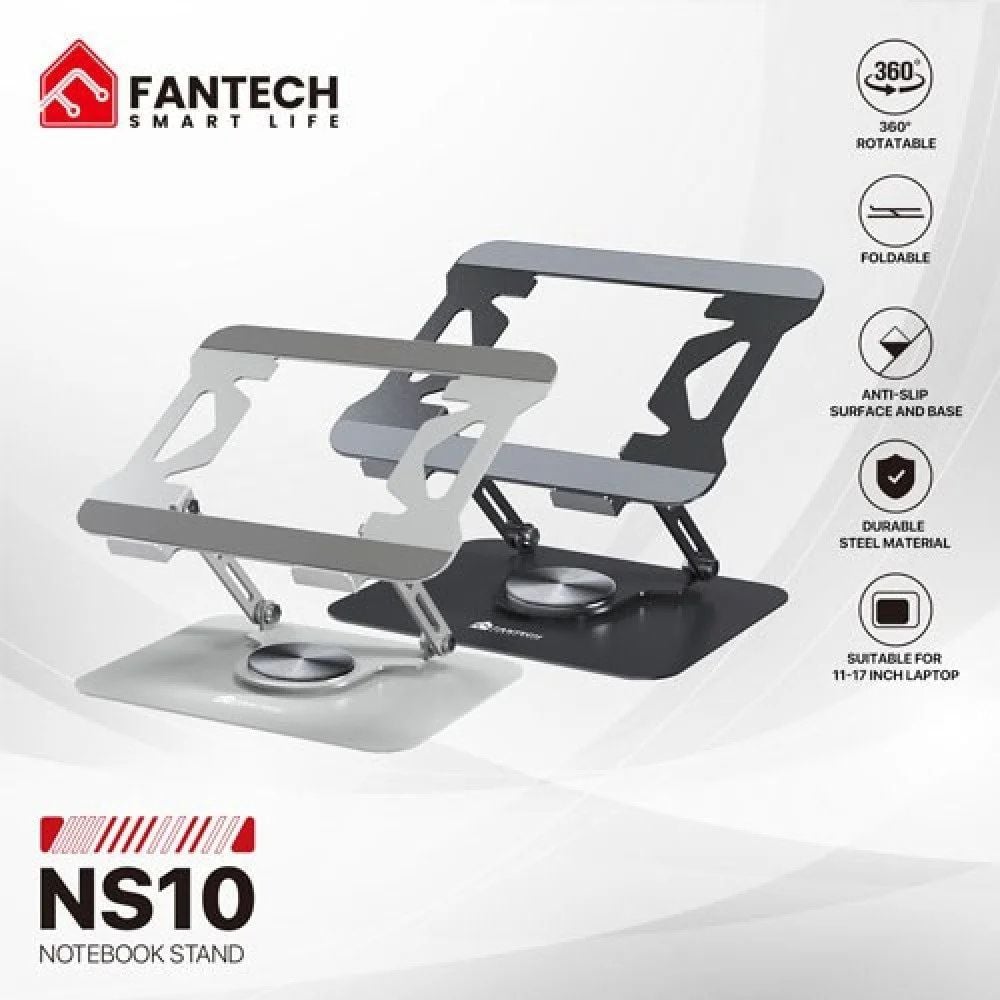 Picture of Upgrade Comfort With FANTECH NS10 Laptop Stand Black Silver