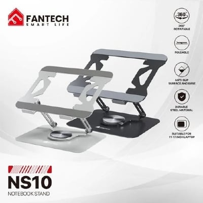Picture of Upgrade Comfort With FANTECH NS10 Laptop Stand Black Silver