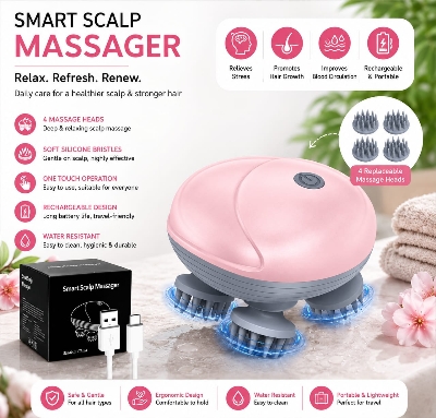 Picture of Premium Smart Scalp Massager Electric Head & Scalp Relaxation Massage Device