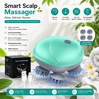 Picture of Premium Smart Scalp Massager Electric Head & Scalp Relaxation Massage Device