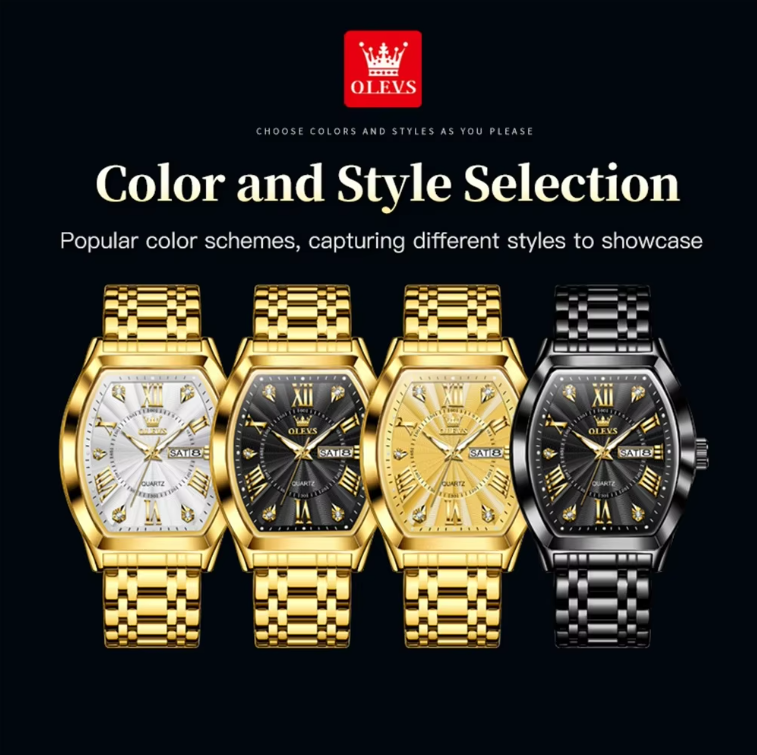 Picture of OLEVS 5613 Stainless Steel Calendar Classic Luminous Business Waterproof Men's Quartz Watch