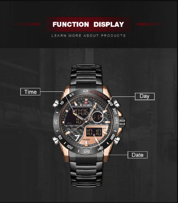 Picture of NAVIFORCE NF9171 Stainless Steel Dual Wrist Watch for Men