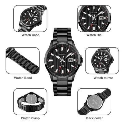 Picture of SKMEI 1654 Luxury Quartz Luminous Dial Date Waterproof Watch FOR Men