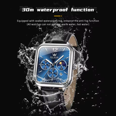 Picture of OLEVS  9914 Original Men's Quartz Watch Moon Phase Business Watches Waterproof Luminous Top Brand Luxury Wristwatch