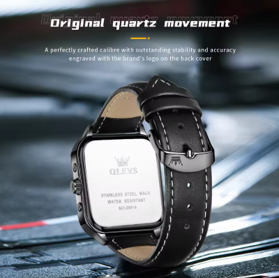 Picture of OLEVS  9914 Original Men's Quartz Watch Moon Phase Business Watches Waterproof Luminous Top Brand Luxury Wristwatch