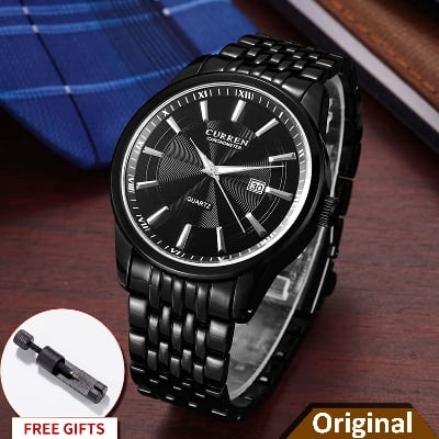 Picture of CURREN 8052 Watch Men Top Brand Luxury Classic Business Wristwatch Stainless Steel -Black