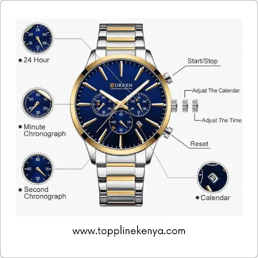 Picture of CURREN 8435 Quartz New Fashion Luminous Hands Chronograph Watch For Men