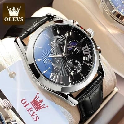 Picture of OLEVS 2876 Latest Model Leather strap Fashion Watch for Men