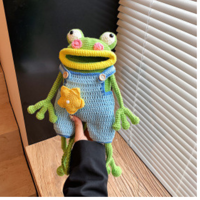 Picture of Handmade Frog Crossbody Bag