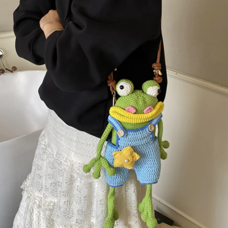 Picture of Handmade Frog Crossbody Bag