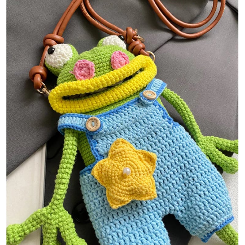 Picture of Handmade Frog Crossbody Bag