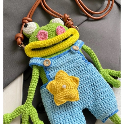 Picture of Handmade Frog Crossbody Bag