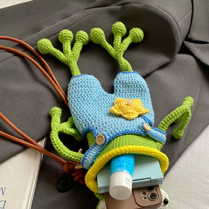 Picture of Handmade Frog Crossbody Bag