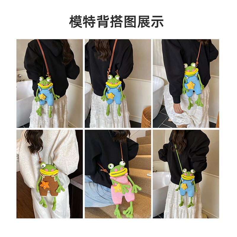 Picture of Handmade Frog Crossbody Bag