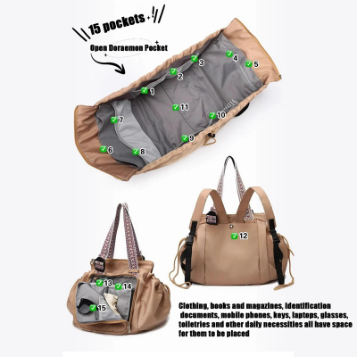Picture of Convertible Large-Capacity Diaper Tote Backpack (2-in-1)