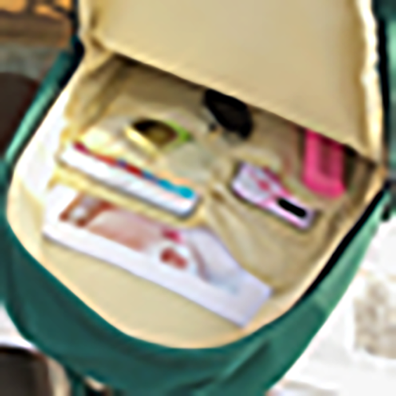 Picture of Simple Oxford Large Capacity Comter Backpack - Green