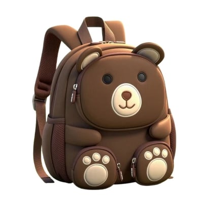 Picture of Jolly Toon Cartoon School Bag - dark brown
