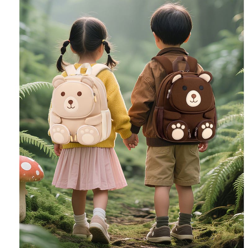 Picture of Jolly Toon Cartoon School Bag - dark brown