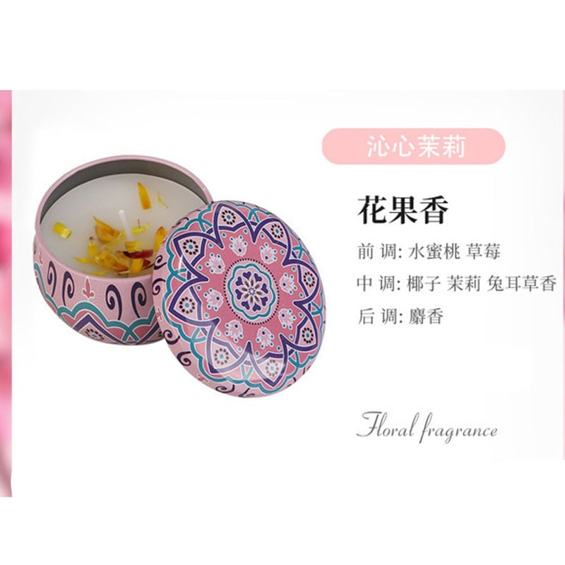 Picture of Lavender Scented Soy Candle Set (4 Pack) Aromatherapy Gift for Women