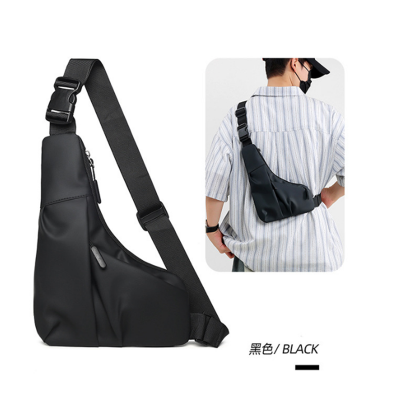 Picture of Mens Triangle Crossbody Bag Lightweight Waterproof Chest Shoulder Bag