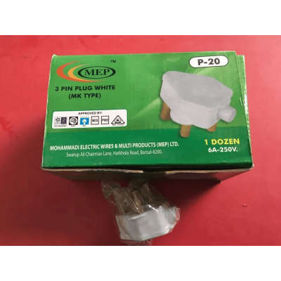 Picture of MEP Round 3 Pin Plug (MK Type)