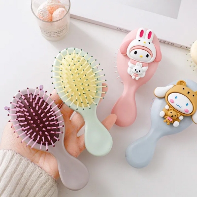Picture of Cute Carton Mini Baby Hair Brush Scalp Massage Silicone Head Haircare Massager