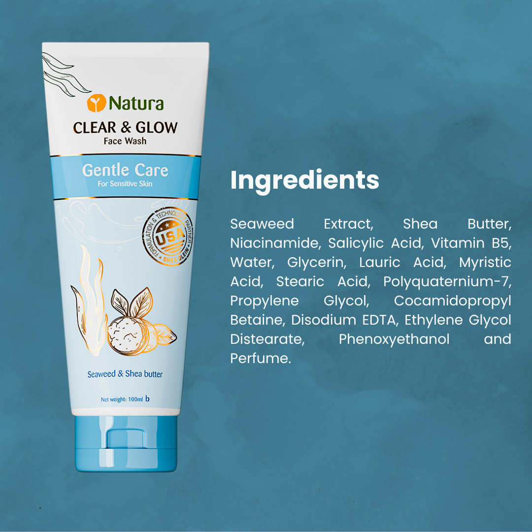 Picture of Natura Gentle Care Face Wash 100ml Blue