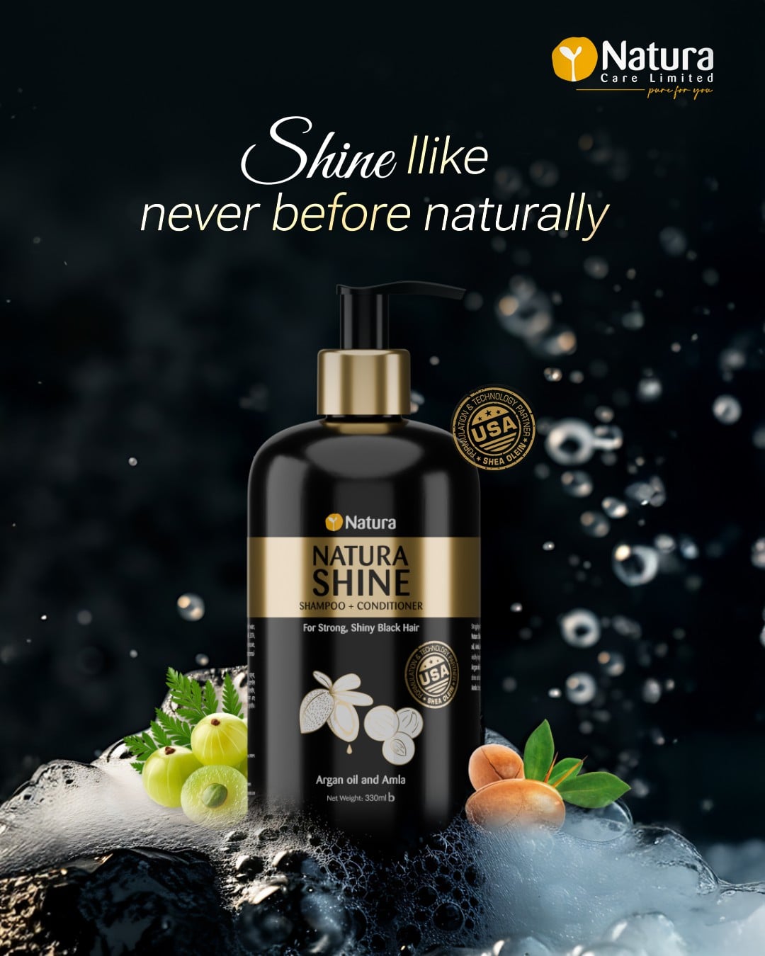 Picture of Natura Shine Shampoo + Conditioner 330ml