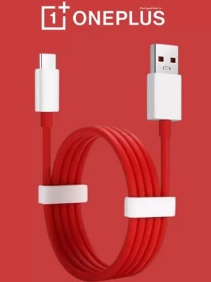 Picture of OnePlus Warp Charge 6A USB Type-C Data Cable 100cm for OnePlus 7T, 7 Pro, 7, 6T, 6, 5T, 5, 3T, 3, Quick Charging, Tangle-Free Design