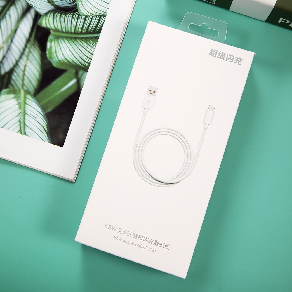 Picture of Oppo Vooc New Fast Flash Charger 65W With Type-C Cable - White - Fast Charger