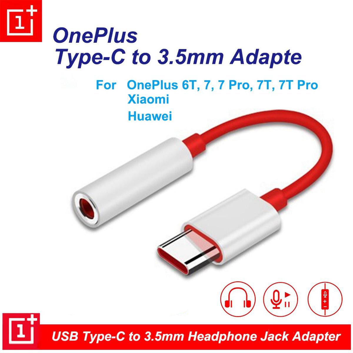 Picture of Oneplus Usb Type C To 3 5 mm Headphone Jack Adapter Audio Aux Cable Phone Accessories