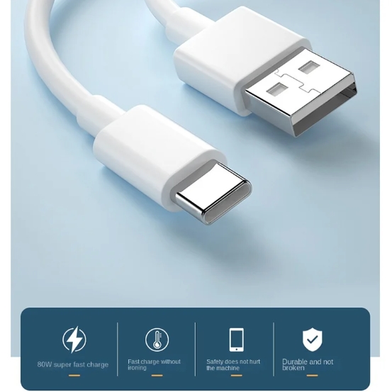 Picture of USB 120W Super Fast Charge Data Line Type C Charger Cable Good Quality for Samsung/Realme/Redmi/Oppo/Vivo/Xiaomi/OnePlus/Nokia/Tecno/Infinix/Itel/Lava/Symphony/Motorola/Walton Mobile Phones, Fast Charging Cable