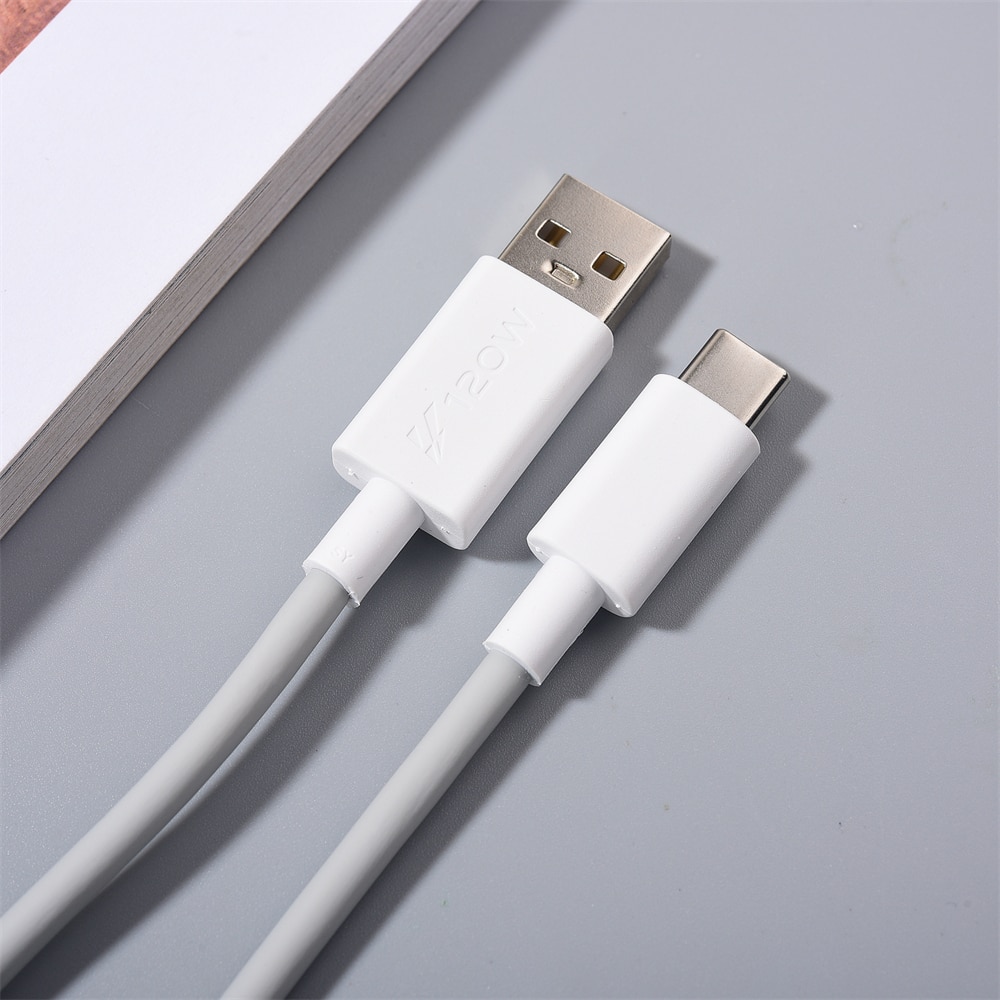 Picture of USB 120W Super Fast Charge Data Line Type C Charger Cable Good Quality for Samsung/Realme/Redmi/Oppo/Vivo/Xiaomi/OnePlus/Nokia/Tecno/Infinix/Itel/Lava/Symphony/Motorola/Walton Mobile Phones, Fast Charging Cable