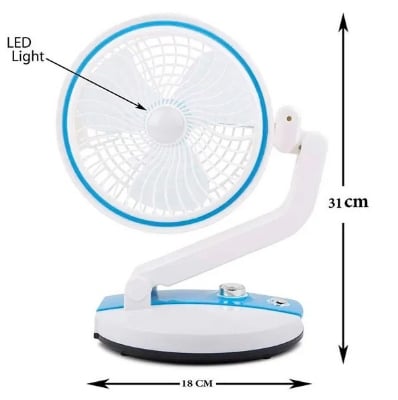 Picture of Folding Multi-function USB Charging Fan with builtin LED Light