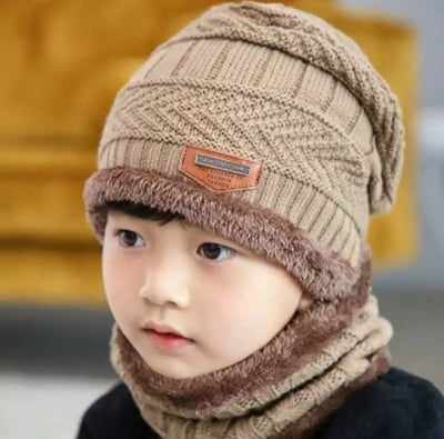 Picture of Winter Hat And Neck Warmer For Kids From New Classical Home Tex. - Cap For Men