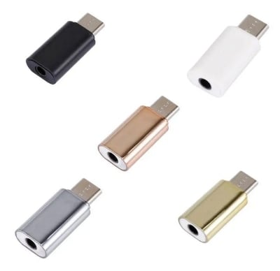 Picture of Type-C to 3.5mm Audio Adapter - USB-C Male to 3.5mm Female Jack Converter