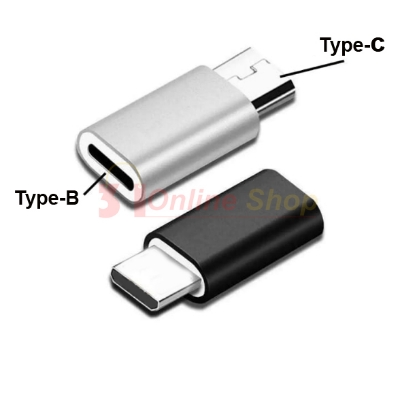 Picture of Type B Female to Type C Male Adapter - USB Converter