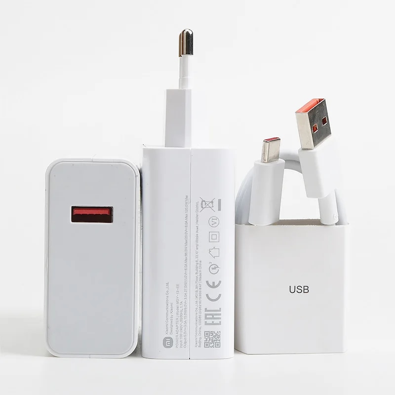 Picture of Original Xiaomi 120W Charger Turbo Fast Charge EU Hypercharge Gan Adapter For Redmi Note 11 12 13 Pro Plus 5G Mi 13 13T 6A Cable