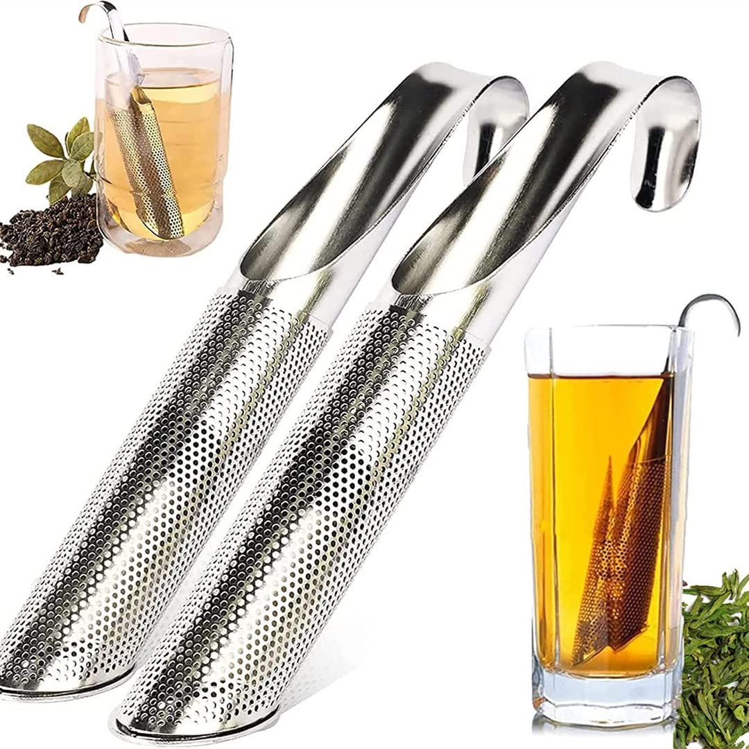 Picture of Kitchen Accessories new Tea Strainer Amazing Stainless Steel Infuser Pipe Design Touch Feel Holder Tool Tea Spoon Infuser Filter by Somoyerhat Express