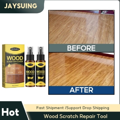 Picture of Furniture Polishing Beeswax Spray Wooden Floor Cleaning Maintenance Wood Table Shiny Wear Resistant Multipurpose Beeswax Agents Floor Wood Repair Kit Furniture Paint Floor Complementary Color Spray Repair Wood Scratch Remover Acting Floor Repair-2pcs